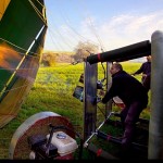 Chauffage de l'air dans le ballon. "בלונאי "מחמם מנועים